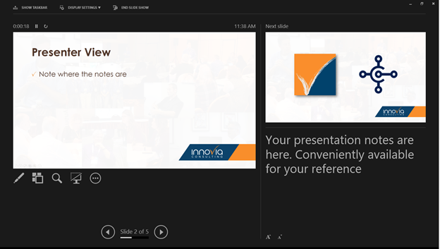 how do you turn off presenter view in powerpoint